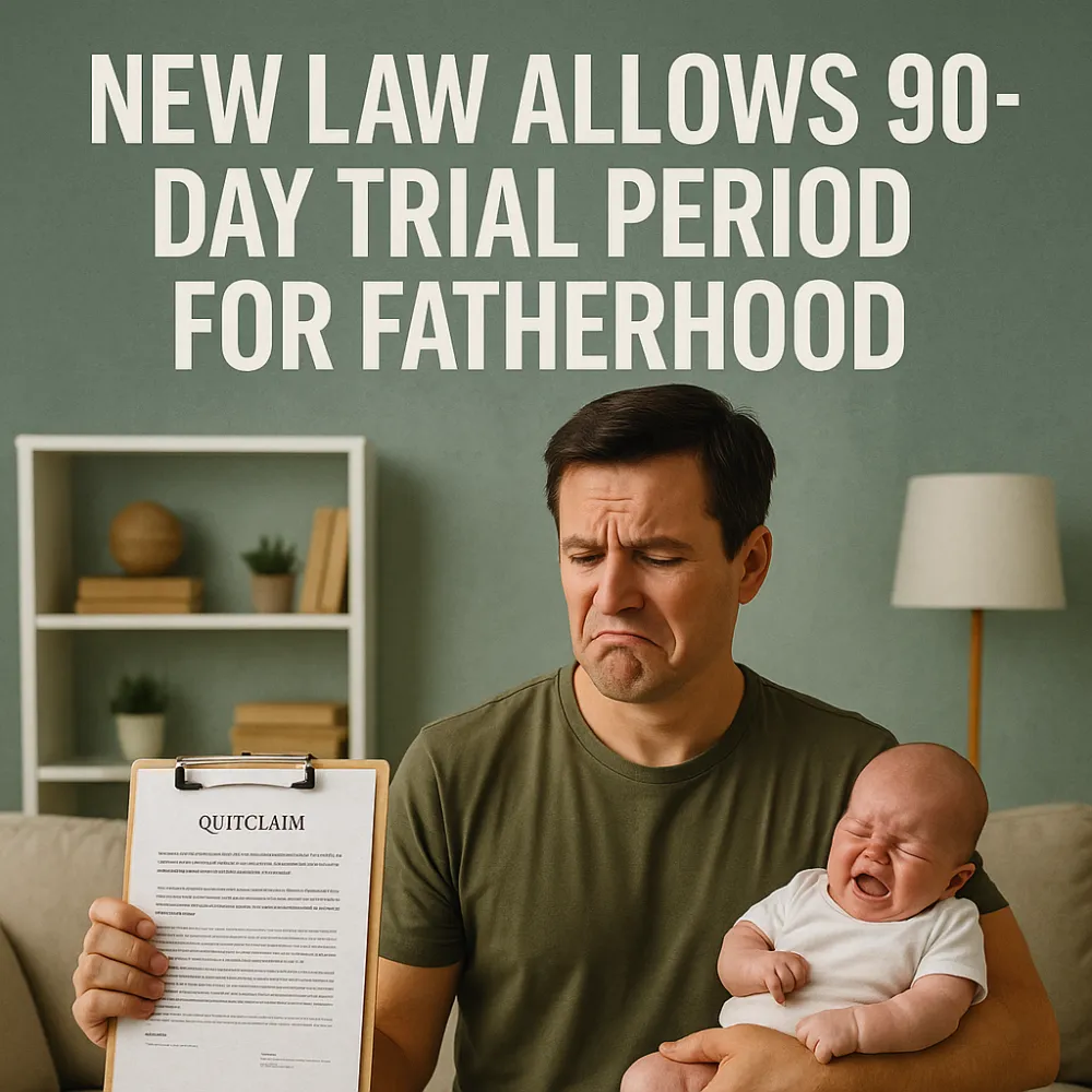 New Law Allows 90-Day Trial Period for Fatherhood