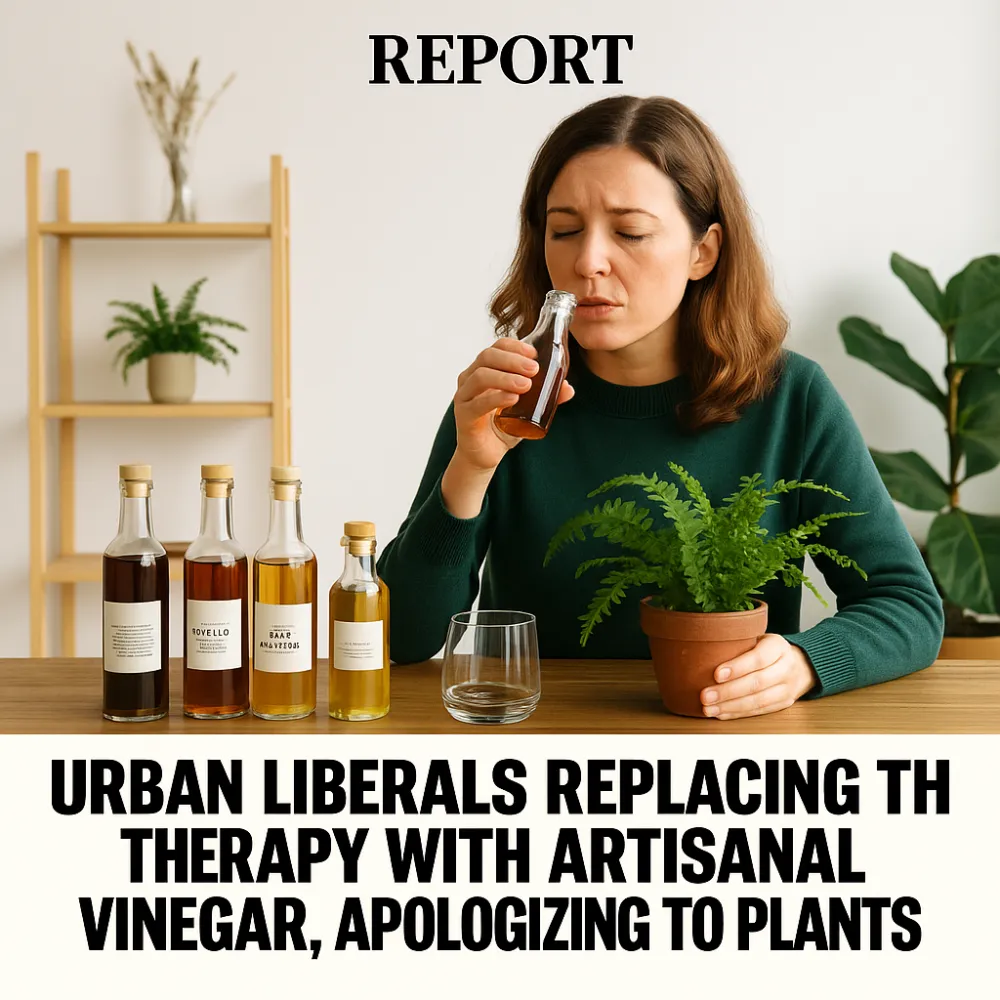 Therapy Out, Fermentation In: Urban Liberals Turn to Artisanal Vinegar and Leaf Confessionals