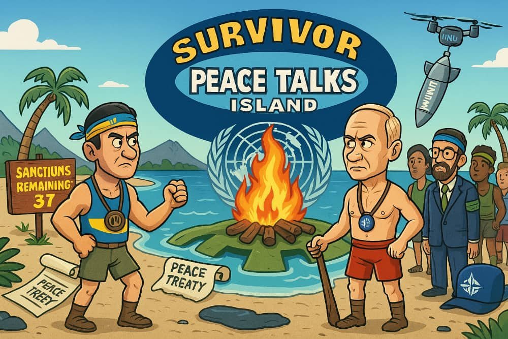 Russia and Ukraine to Settle War on Reality Show: “Survivor: Peace Talks Island”